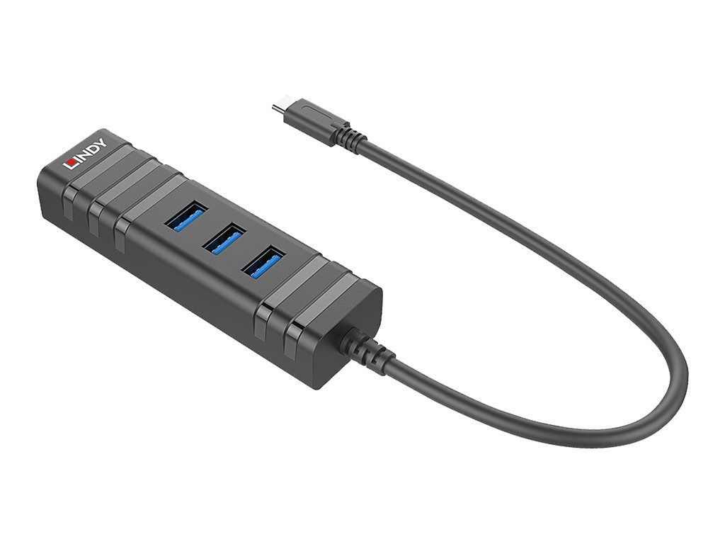 Lindy USB 3.2 Type C Hub & Gigabit Ethernet Converter