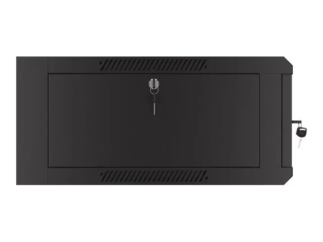Lanberg WFFA Series - Schrank Netzwerkschrank - geeignet für Wandmontage - RAL 9004, Schwarz - 4U - 48.3 cm (19")