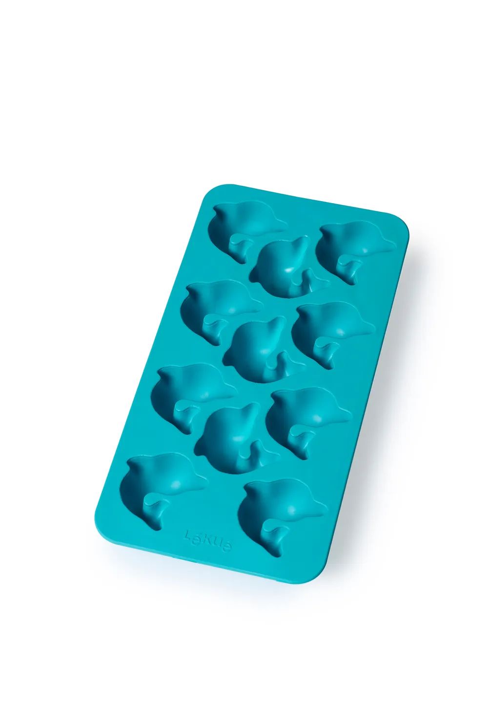 Lékué Delfin-Eiswürfelform mit Deckel - Turquoise