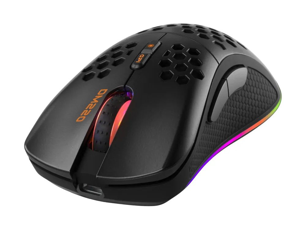 Deltaco GAMING DM220 - Maus - 7 Tasten - kabellos, kabelgebunden - 2.4 GHz - kabelloser Empfänger (USB)