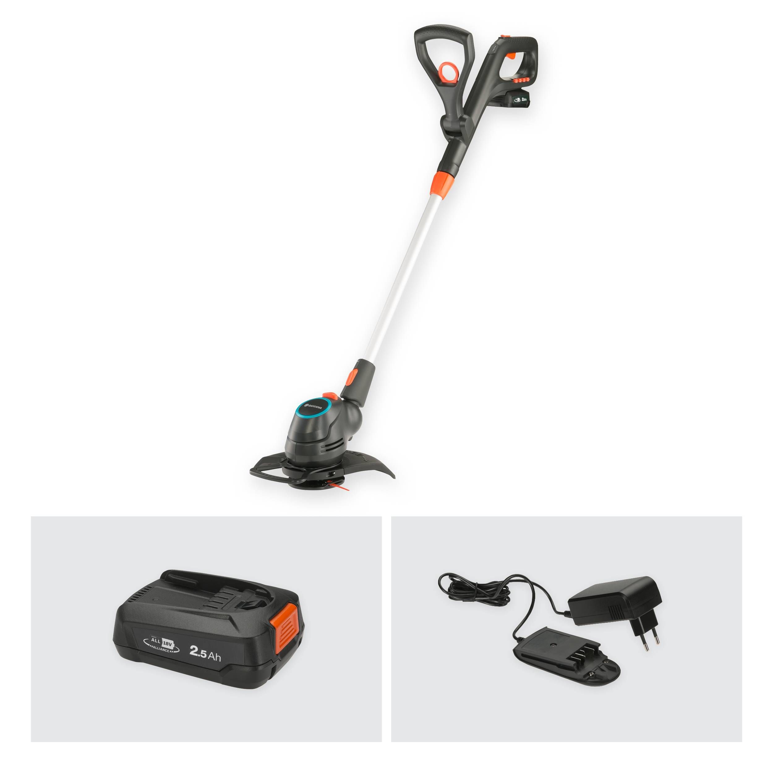 Gardena Akku-Trimmer ComfortCut 23/18V P4A Ready-To-Use Set