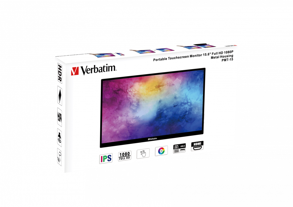 Verbatim PMT-15 - LED-Monitor - 39.6 cm (15.6")