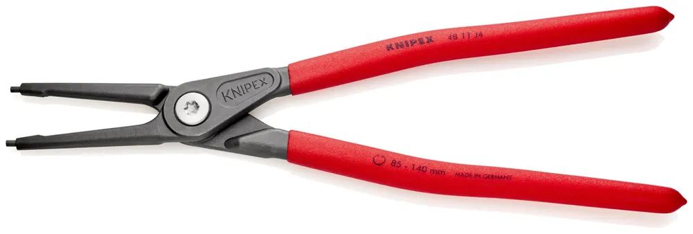 KNIPEX Präzisions-Sicherungsringzange für Innenringe in Bohrungen mit rutschhemmendem Kunststoff überzogen grau atramentiert 320 mm