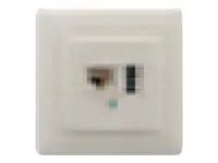 ZE-KOM Kombidose IAE/UAE 8(6)-TAE 6 F+N - Anschlussdose, Unterputz - TAE-F+N, RJ-45 (6-polig)