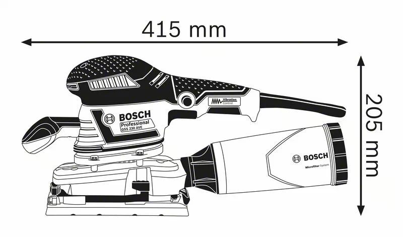 Bosch Professional GSS 230 AVE + Koffer