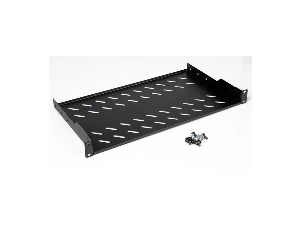 ROLINE Rack - Regal - 250 mm tief, Tragfähigkeit 15 kg - RAL 9005, Jet Black - 1U - 48.3 cm (19")