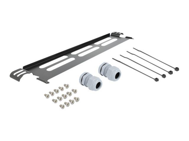 Delock Glasfaserkabelkiste - Schwarz - 1U - 48.3 cm (19")