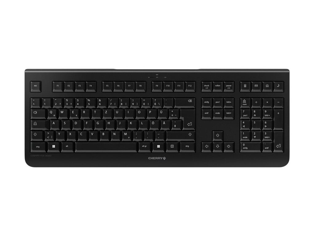 Cherry KW 3000 - Tastatur - geräuscharm, Full-Size-Layout