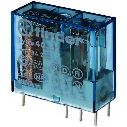 Finder STECK-PRINTRELAIS 2W 8A 24VDC / FINDER 40.52.9.024.0000