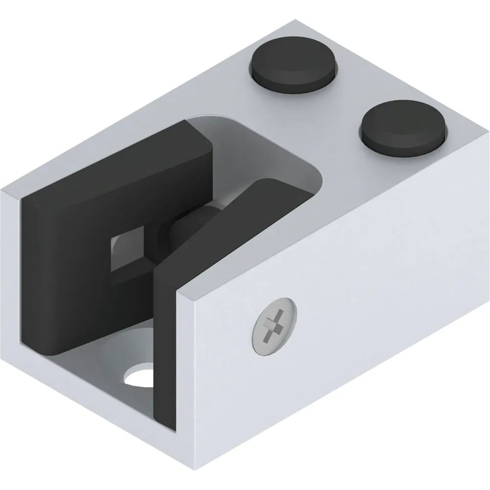 HELM Anschlagpuffer unten Glas 8-12,76 mm Aluminium silber