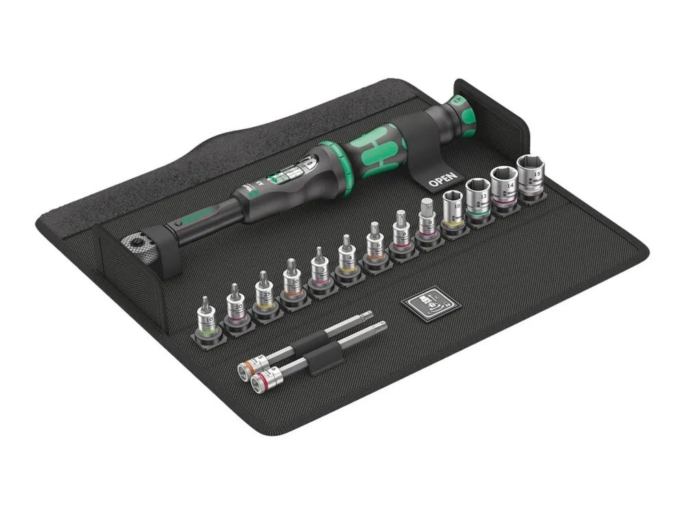 Wera Bicycle Set Torque 1 - Drehmomentschlüssel mit Ratschenfunktion und Bit- sowie Steckschlüsselsatz