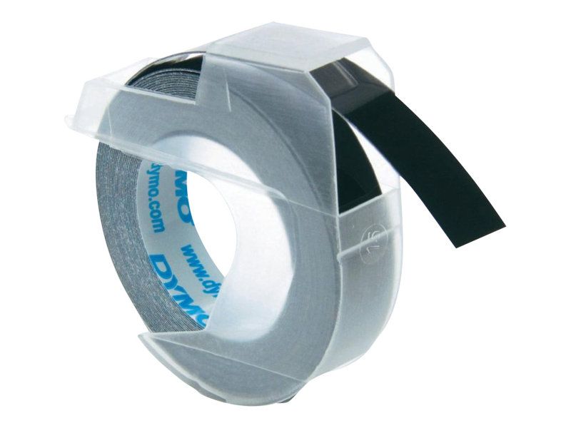 Dymo Selbstklebend - Schwarz - Rolle (0,9 cm x 3 m) 3 Rolle(n) Blisterverpackung