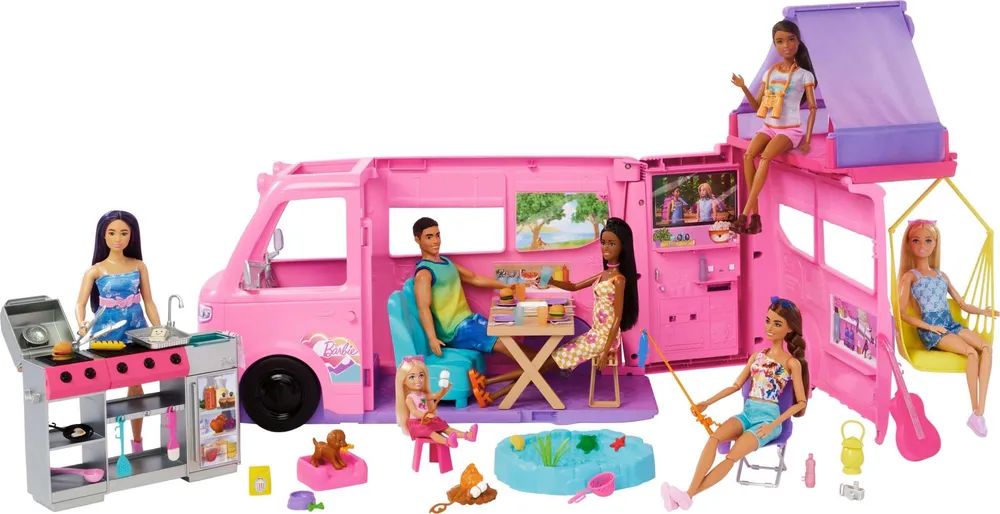 Mattel GmbH BRB Super Abenteuer-Camper Spielset