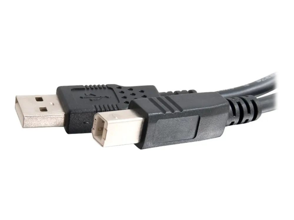 C2G 3.3ft USB A to USB B Cable - USB A to B Cable - USB 2.0 - Black - M/M - USB-Kabel - USB (M)