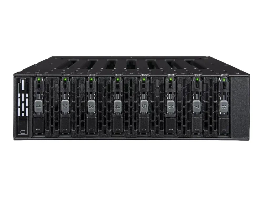 Icy Dock ToughArmor - 8 Bay M.2 NVMe SSD PCIe 4.0 Mobile Rack Enclosure for External 5.25"