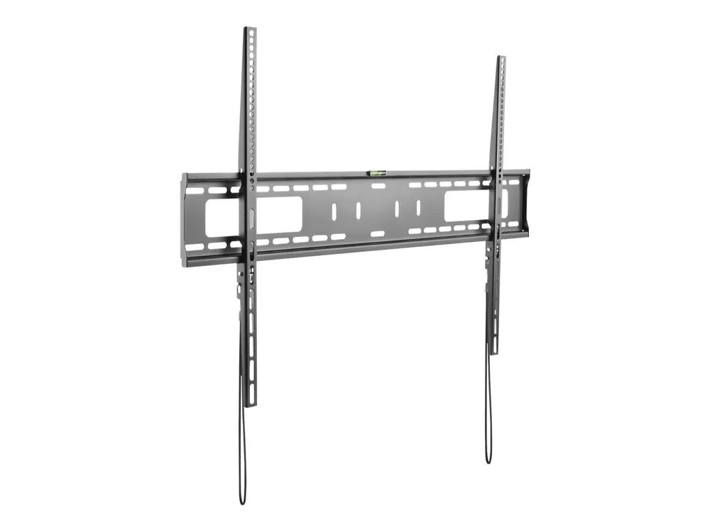 StarTech.com TV Wandhalterung für Flachbildfernseher - für 60 bis 100 Zoll Monitore - VESA Norm - Stahl - belastbar - flach - Klammer - für TV - Kunststoff, Stahl - Schwarz - Bildschirmgröße: 152.4-254 cm (60"-100")