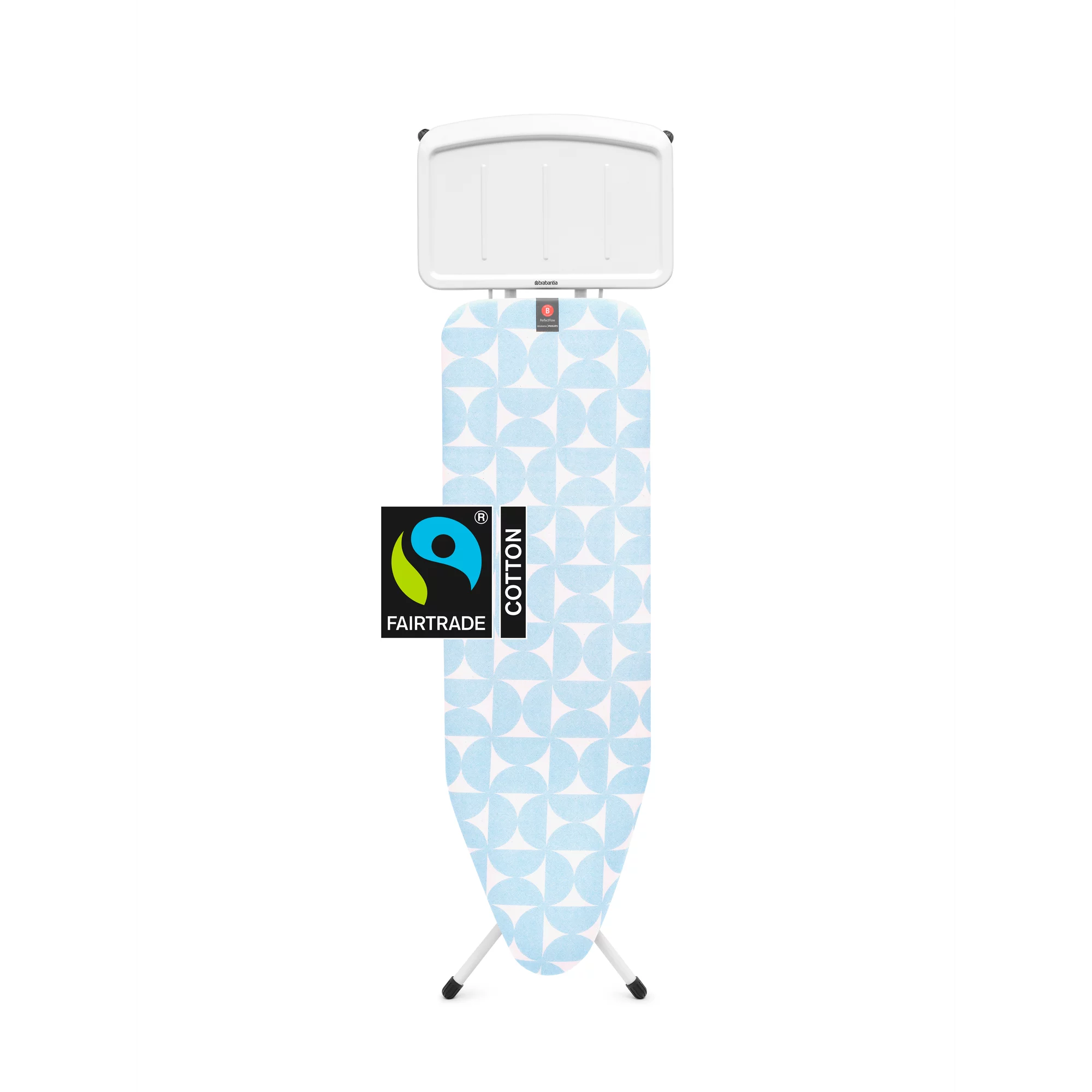 Brabantia Bügeltisch B, 124x38cm, Dst-Ablage Solid - Fresh Breeze
