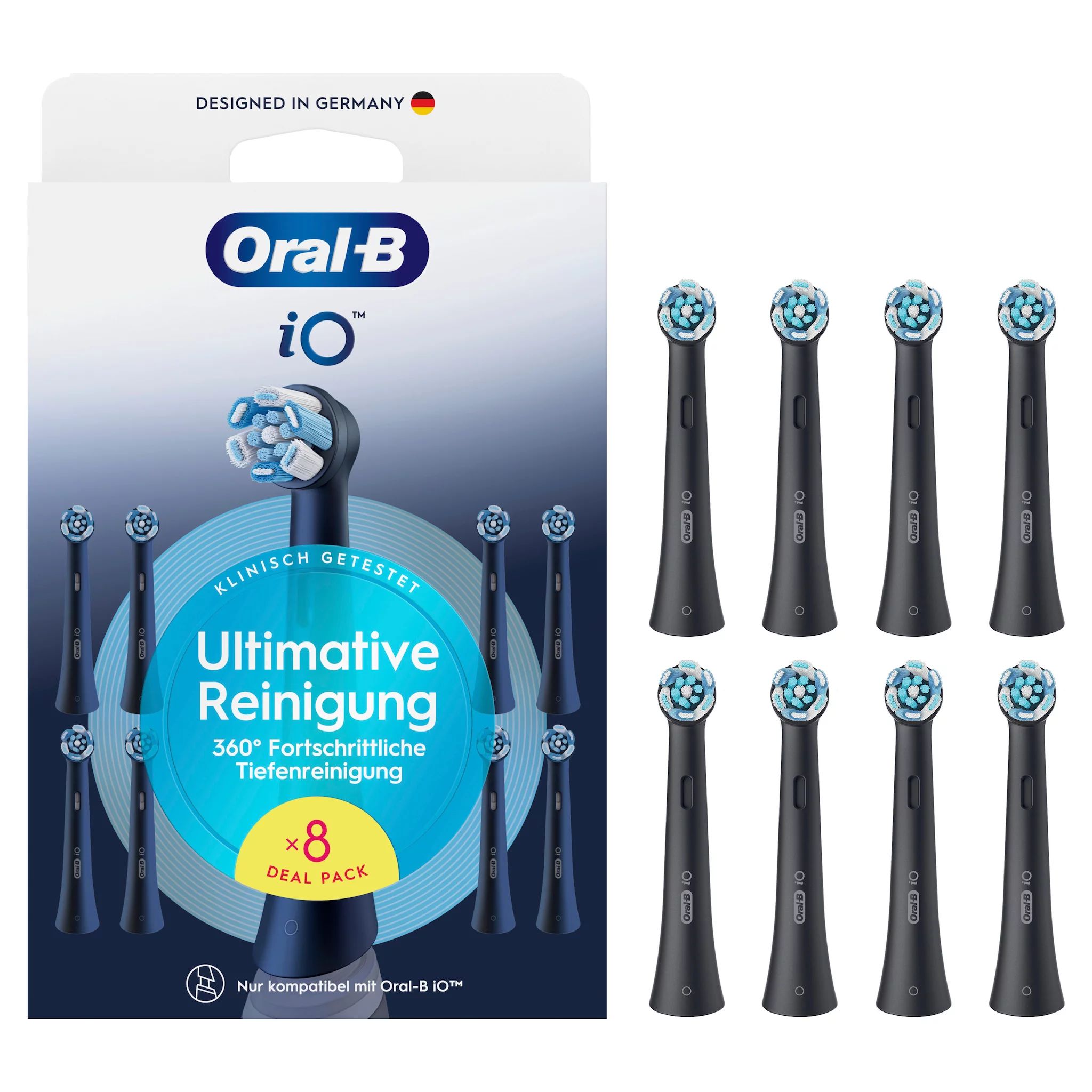 Oral-B iO Ultimative Reinigung, black, 8er Billboard