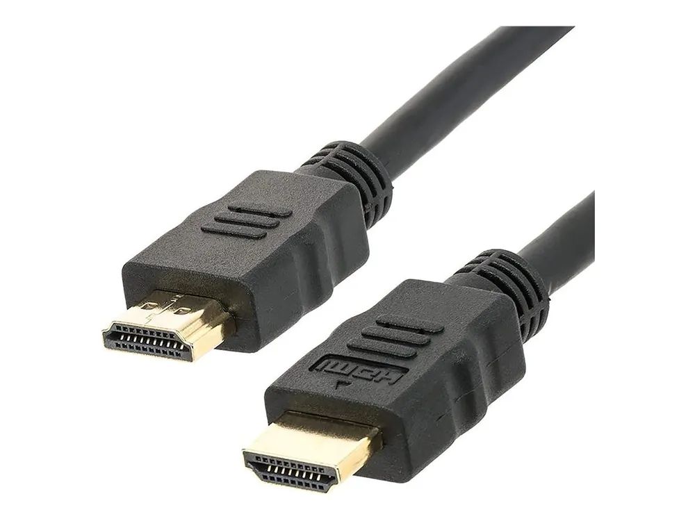 Techly Highspeed - HDMI-Kabel mit Ethernet - HDMI männlich zu HDMI männlich - 5 m - Schwarz - bi-direktional, unterstützt 4K 24 Hz (4096 x 2160)