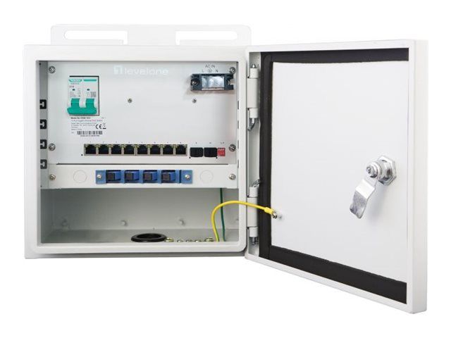 LevelOne Switch 10x GE OSW-1061 8x Outputs 802.3at/af PoE - Switch
