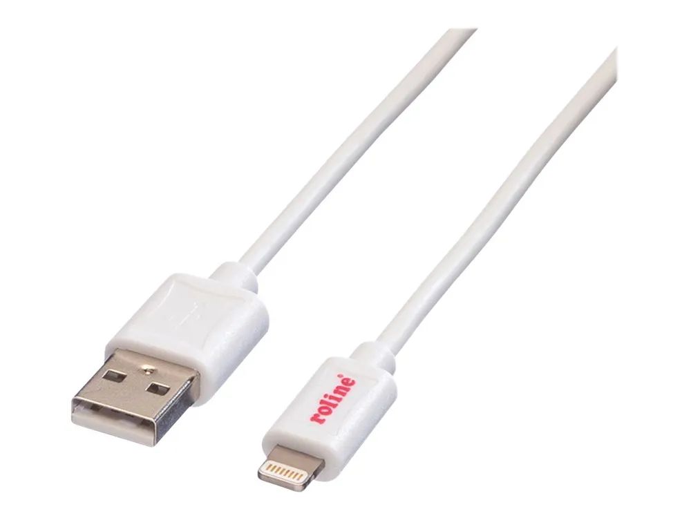 ROLINE Lightning-Kabel - Lightning männlich zu USB männlich