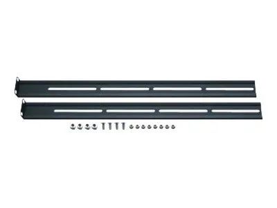 Aixcase AIX-19K1UMR-B - Rack-Tastatur-Einschubschienen-Kit - Schwarz - 1U - 48.3 cm (19")
