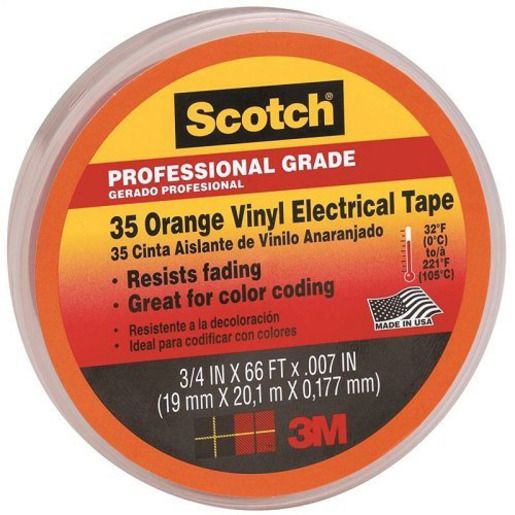 3M ISOLIERBAND SCOTCH 19MM 20M OR / 3M NR.35 7100238737