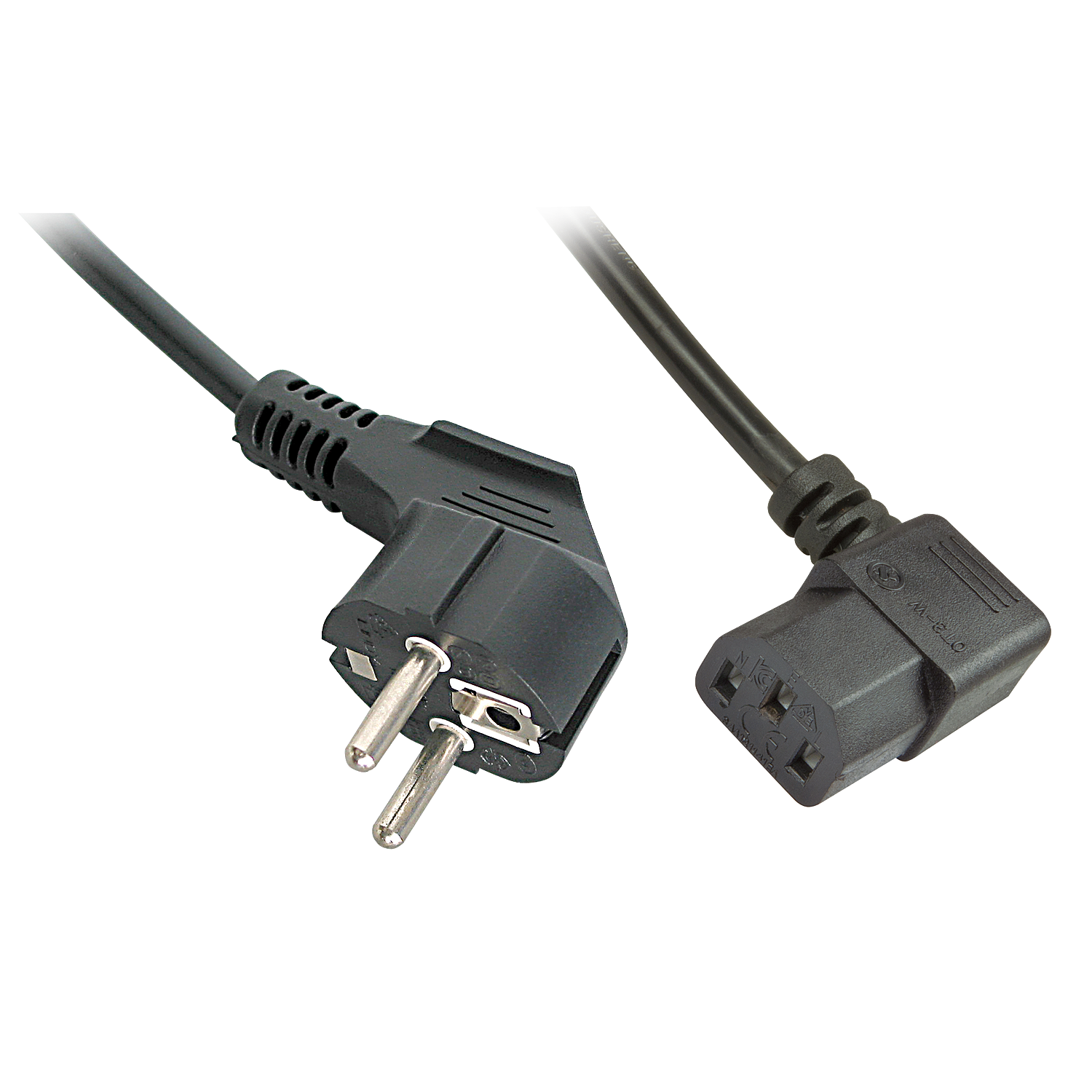Lindy Stromkabel - CEE 7/7 (M) bis IEC 60320 C13 gewinkelt