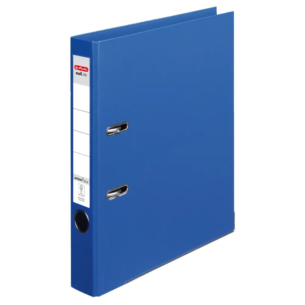 herlitz Ordner maX.file protect plus, A4, 5cm, blau
