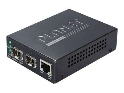 Planet GT-1205A - Medienkonverter - 1GbE - 10Base-T, 100Base-TX, 1000Base-T - 3 Anschlüsse - RJ-45 / SFP (mini-GBIC)