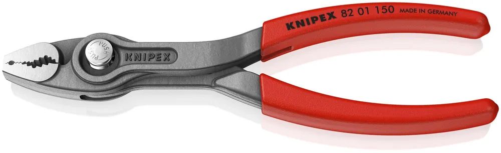 KNIPEX TwinGrip Front- und Seitengreifzange mit rutschhemmendem Kunststoff überzogen grau atramentiert 150 mm