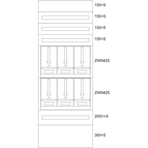 Eaton ZÄHLERVERTEILER-EINSATZ V / EATON BPZ-MES-VN-800/20-6Z 137910