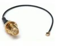 ALLNET 0.1m - U.FL/R-SMA Koaxialkabel 0,1 m Schwarz