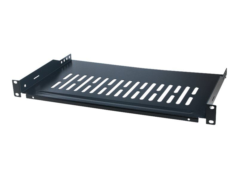 LogiLink Rack - Regal - Schwarz, RAL 9005 - 1U - 48.3 cm (19")
