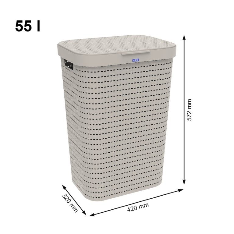 Rotho Wäschesammler 55 L COUNTRY