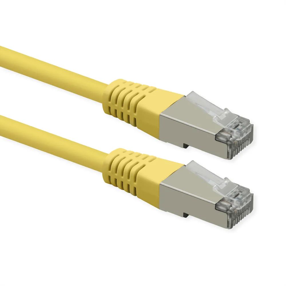 ROLINE Patchkabel Cat.6 (Class E), PoE, S/FTP (PiMF), gelb, 3 m