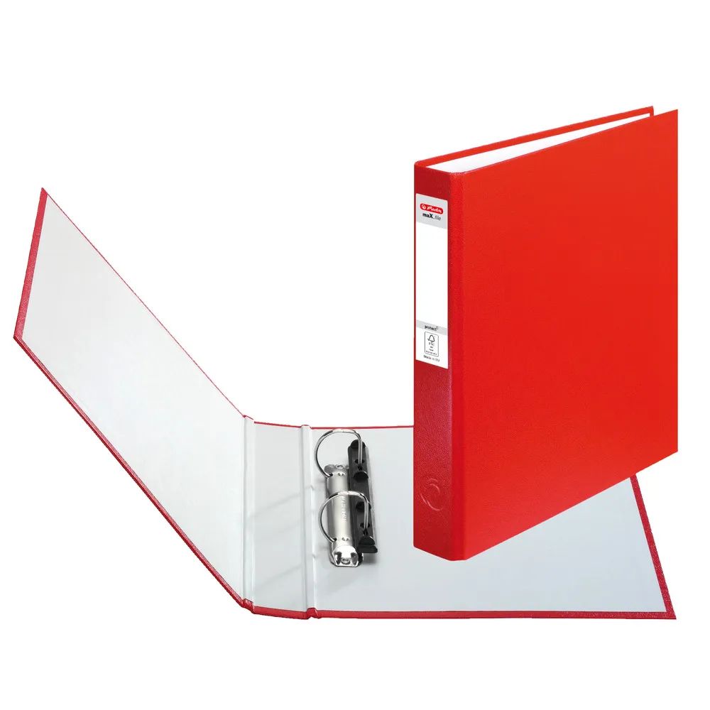 herlitz Ringbuch maX.file protect 2-Ring A5 rot