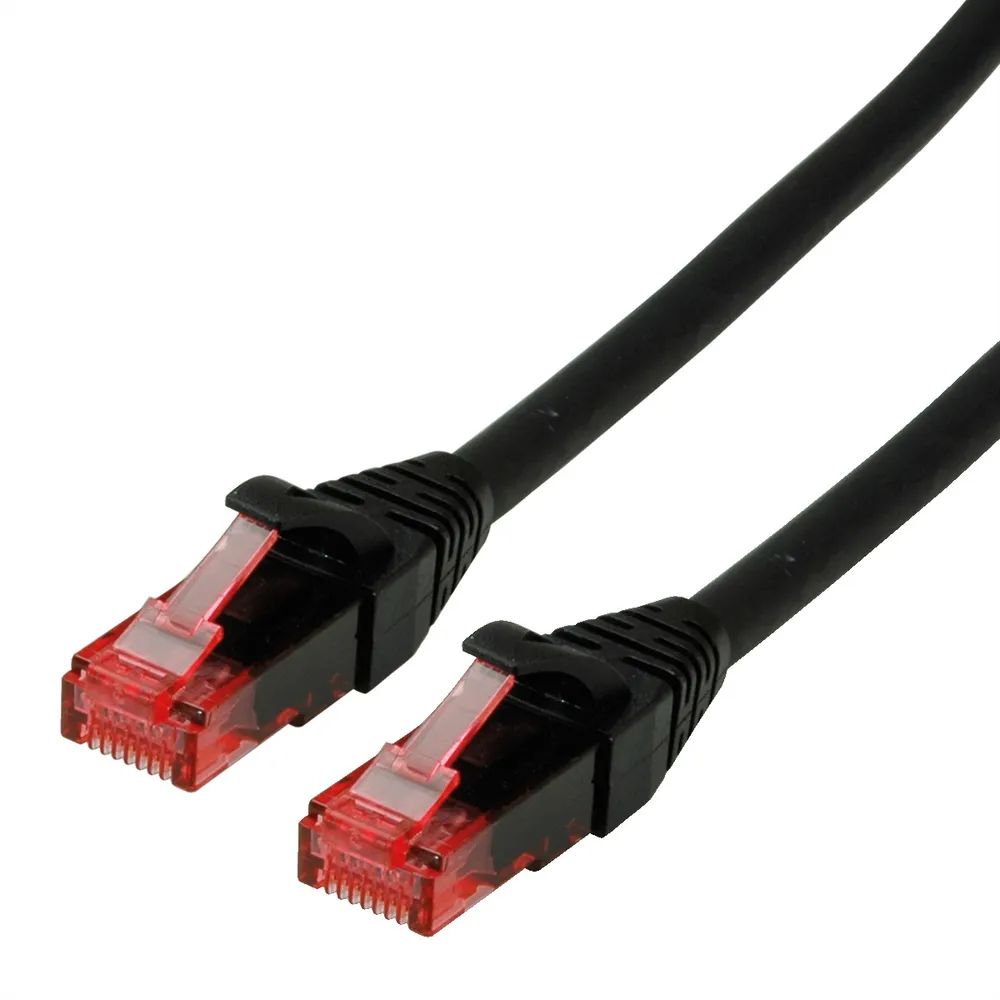 ROLINE Patchkabel Cat.6 UTP, Component Level, LSOH, schwarz, 1,5 m