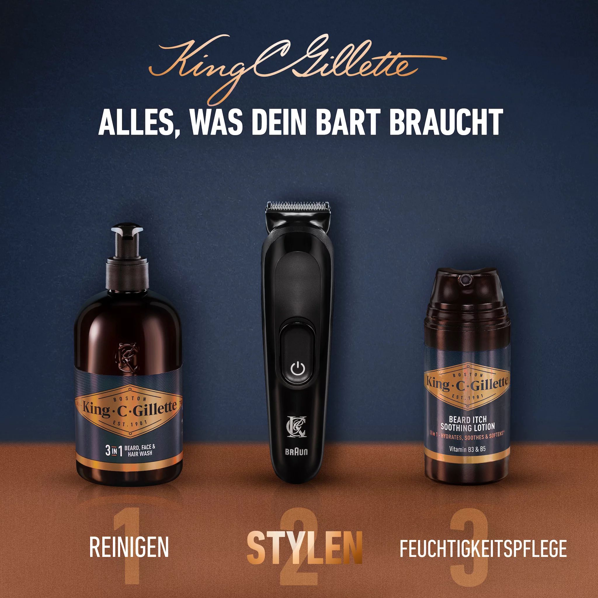 King C. Gillette Elektrischer Barttrimmer