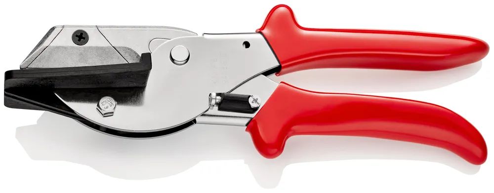 KNIPEX Schneider für Flachbandkabel mit Kunststoff-Hüllen verchromt 215 mm