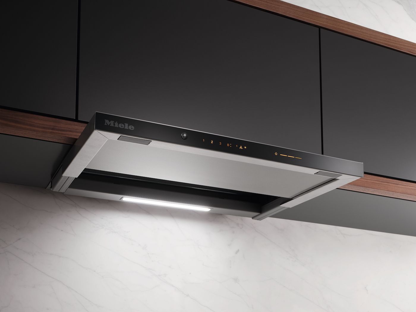 Miele Dunstabzugshaube DAS 4631 Obsidianschwarz, 125 Edition