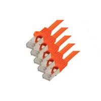 ShiverPeaks S-ConnCat.7 Rohkabel S/FTP 0.25 m - RJ-45 - RJ-45 - Männlich/männlich - Gold -Cat.7 Rohkabel - S/FTP (S-STP) (75511-0.25O-SET5) - Kabel - Netzwerk