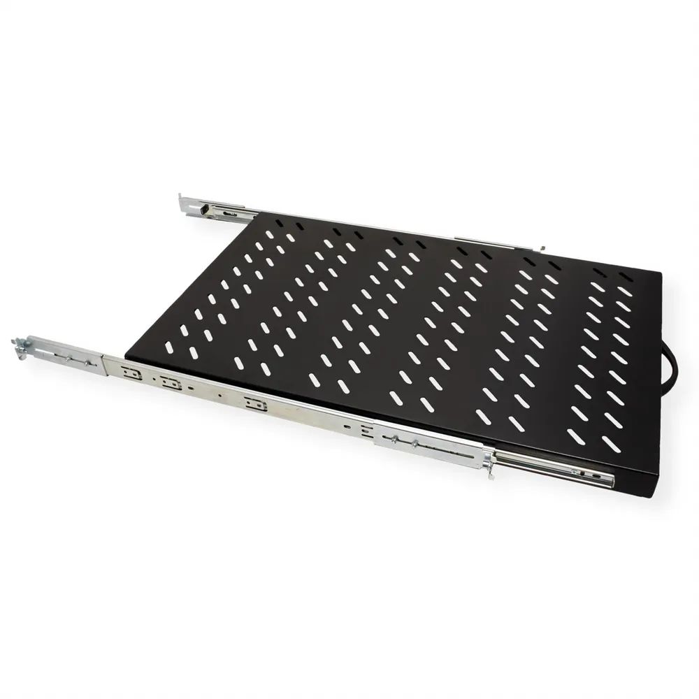 VALUE 19-Zoll-Fachboden ausziehbar, 420 x 700 mm, 25kg Traglast