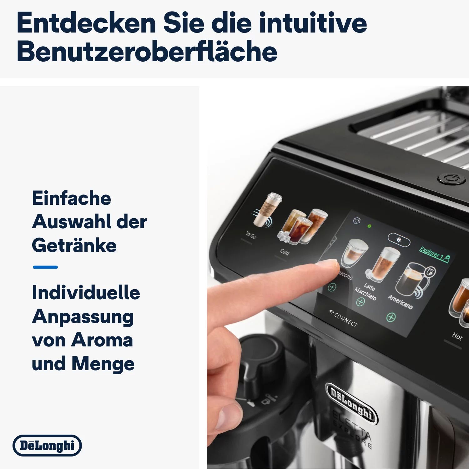 De'Longhi Kaffeevollautomat Eletta Explore Cold Brew ECAM450.86.T