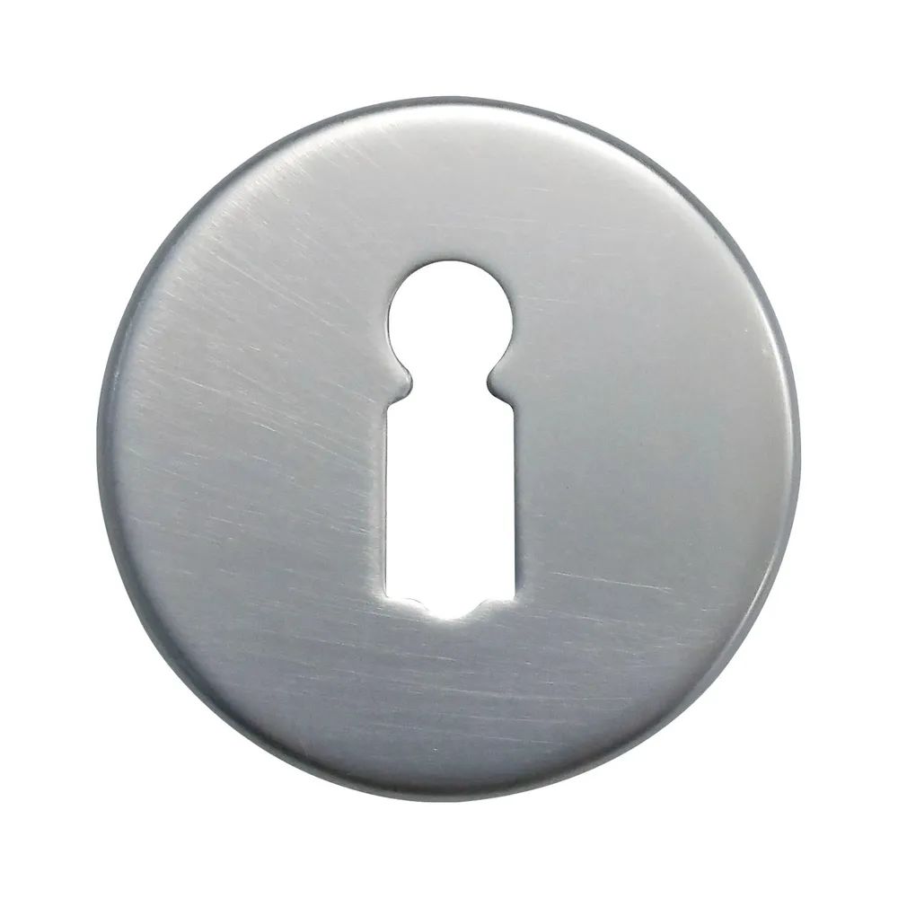 Grundmann Schlüsselrosette BB WG D70, ø 50 mm, mit Universalträger U, silber eloxiert