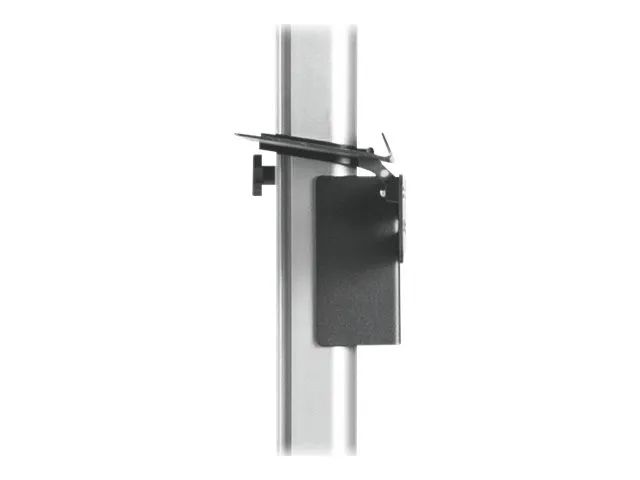Techly ICA-TR32 - Befestigungskit (Regal, Boden-zu-Decke-Befestigung, VESA-Halterung) - für Flachbildschirm - Aluminium - schwarz und grau - Bildschirmgröße: 94-177.8 cm (37"-70")