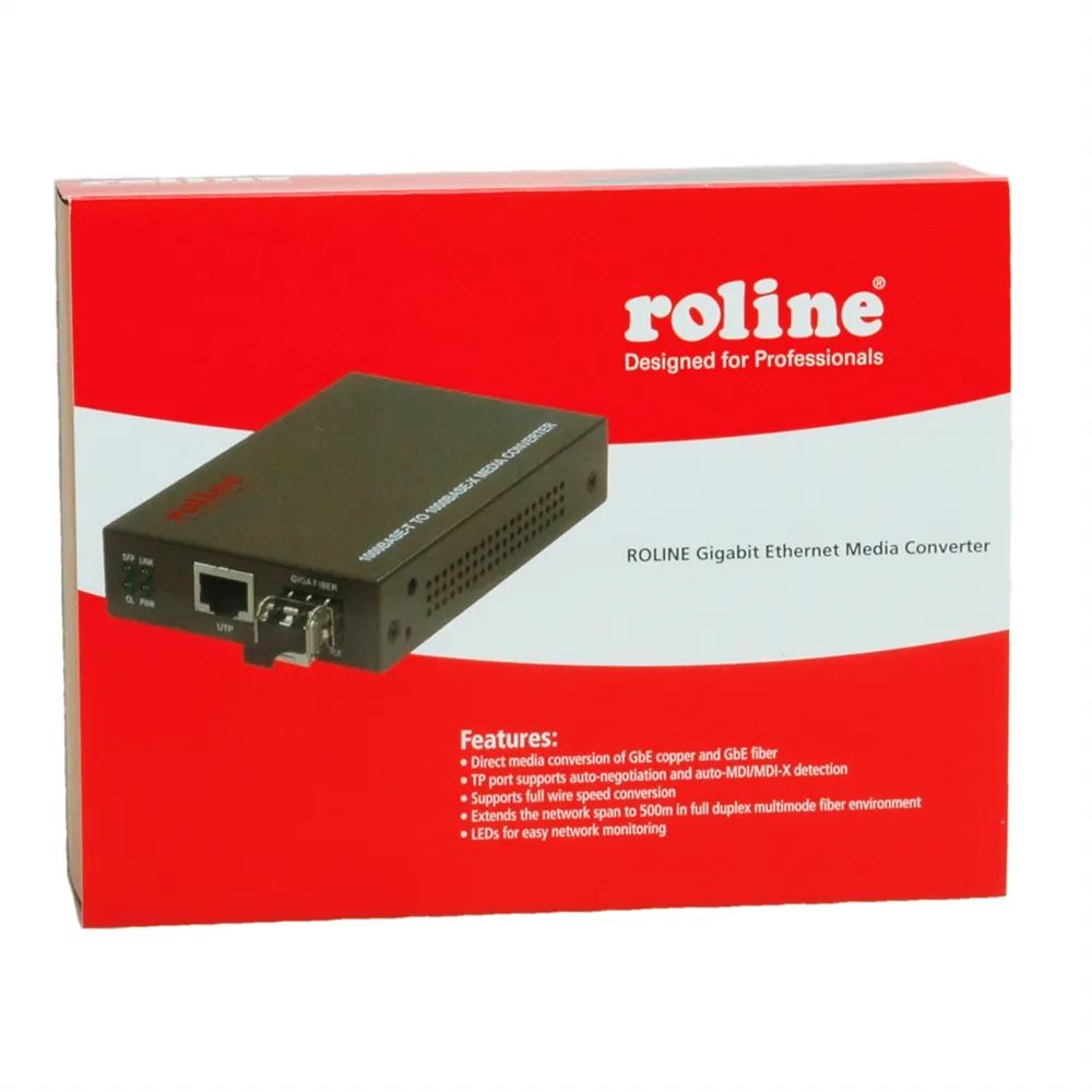ROLINE Gigabit Konverter, RJ-45 - LC (inkl. mini-GBIC)