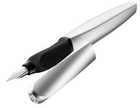 Pelikan Twist P457 Silber M + 1 GTP FS - Silber - Integriertes Befüllsystem - Rundspitze - Edelstahl - Medium - Box