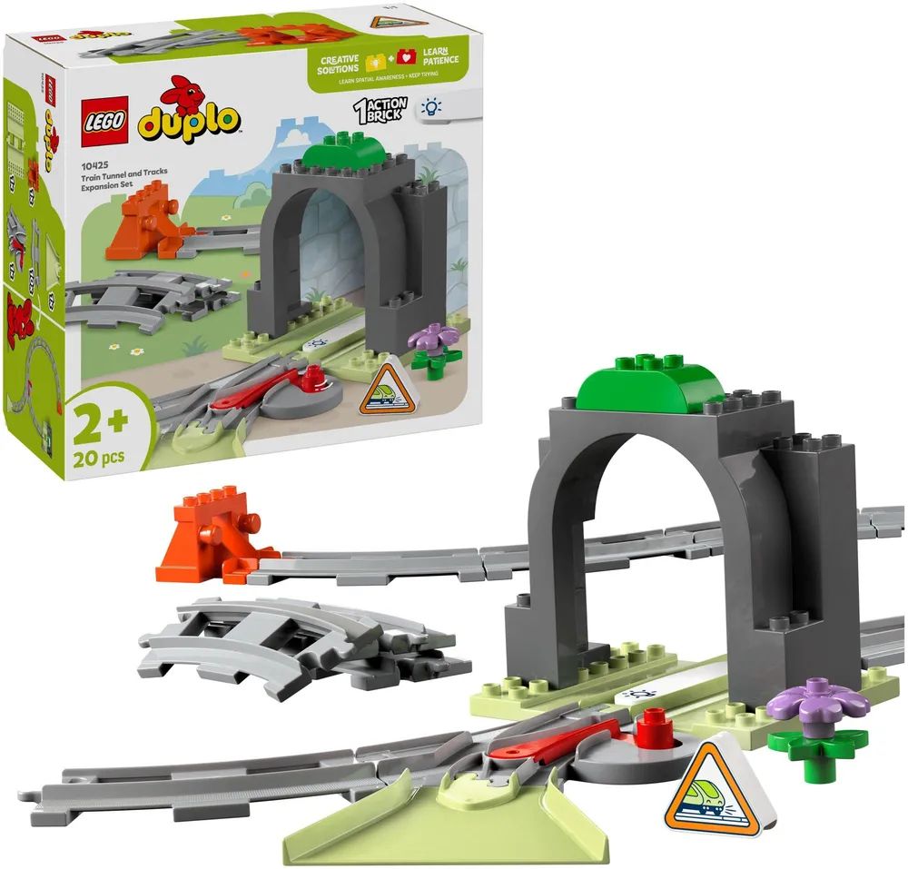 LEGO DUPLO 10425 Eisenbahntunnel und Schienen– Erweiterungsset