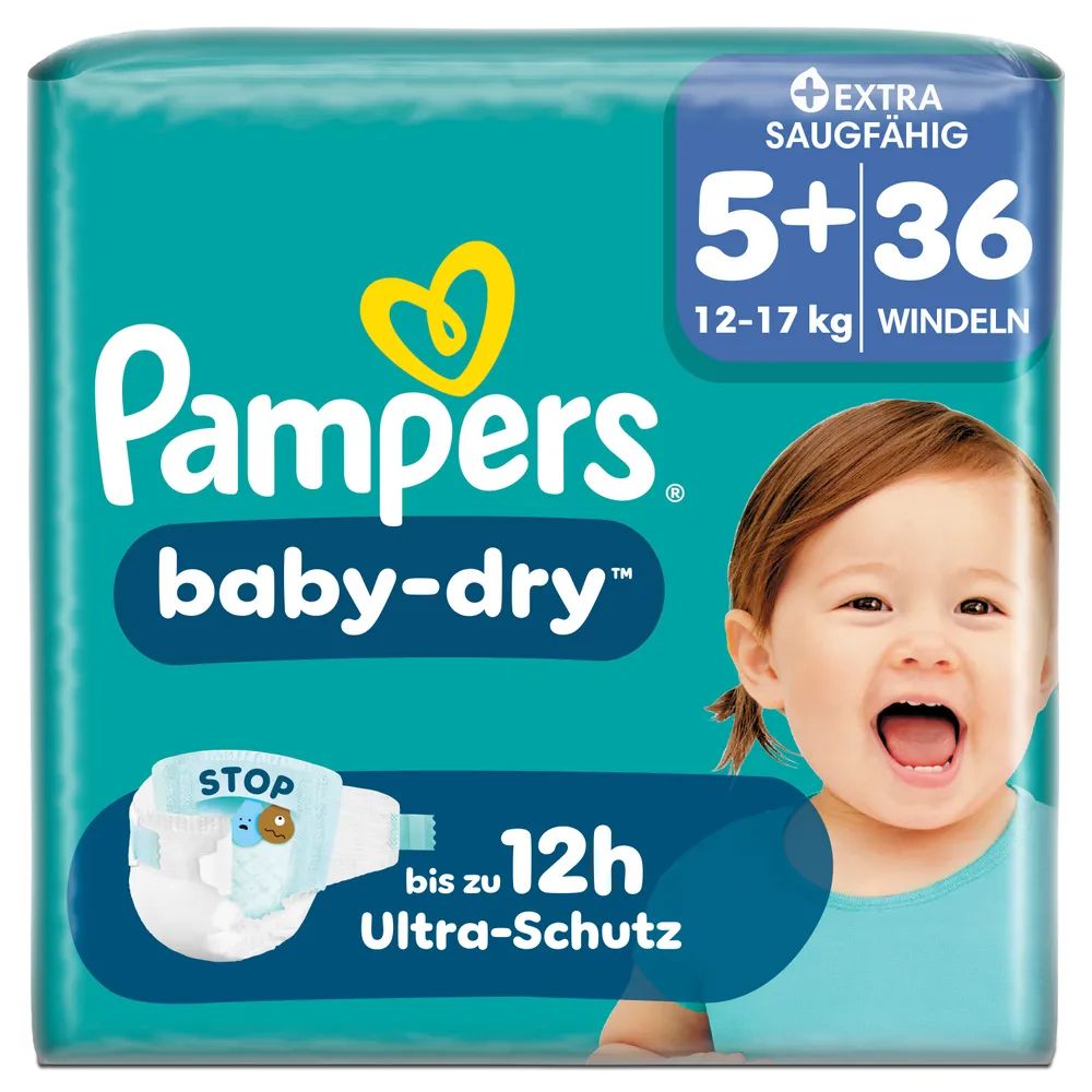 Pampers Baby Dry Gr.5+ Junior Plus 12-17kg 